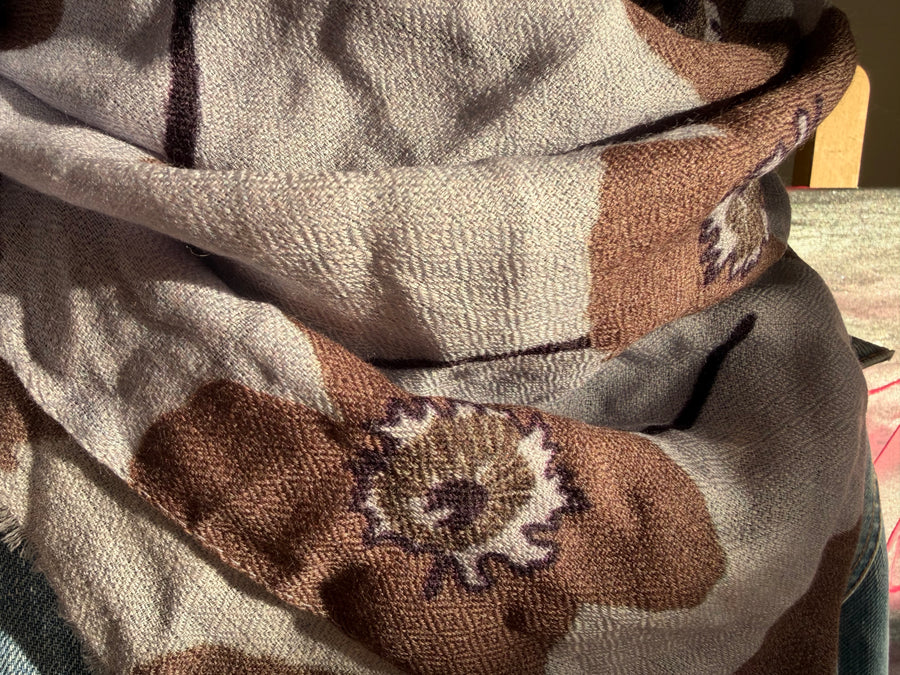 Nicki-Halstuch LILAC (Wolle-Seide-Gemisch)