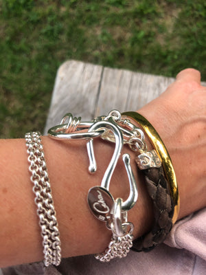 Leder-Armband MISS COOL BROWN (Unikat)