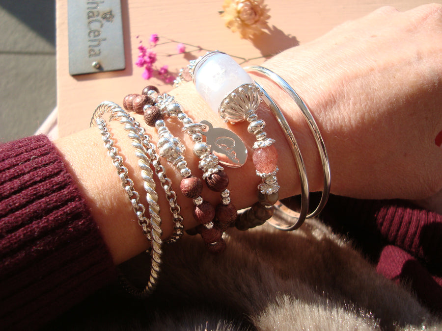 Armband AUBERGINE MOOD (Unikat, chf 120.00 statt chf 240.00)