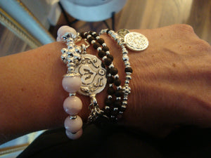 One-Hit-Wonder Armband-Halskette «OM SHANTI»